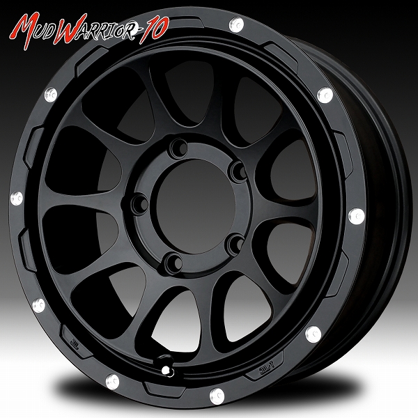 ■ MUD WARRIOR-10 ■ MW-10

16x5.5J OFF+20 / PCD139.7
新品ホイール4本セット

軽規格ジムニー専用サイズ