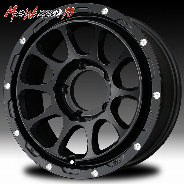 ■ MUD WARRIOR-10 ■ MW-10

16x5.5J OFF-5 / PCD139.7
新品ホイール4本セット

軽規格ジムニーオーバーフェンダー仕様車
クロカン/改造ジムニー