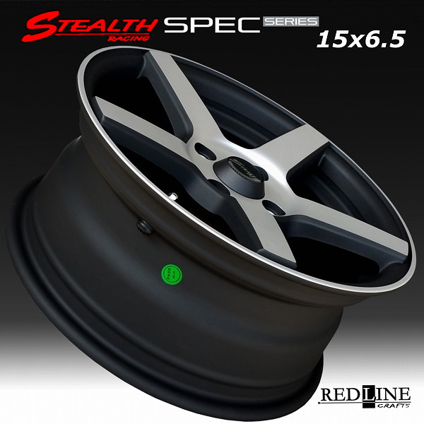 ■ STEALTH Racing SPEC-02 ■

幅広リム&コンケイブ形状

15x6.5J　チューニング軽四他

Hankook 165/45R15 タイヤ付4本セット
