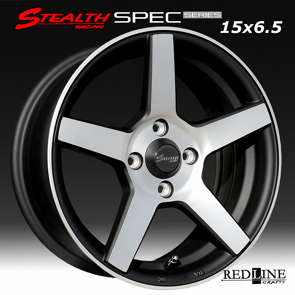 □ STEALTH Racing SPEC-02 □ 15x6.5J OFF+38 PCD100/4H コンケイブ