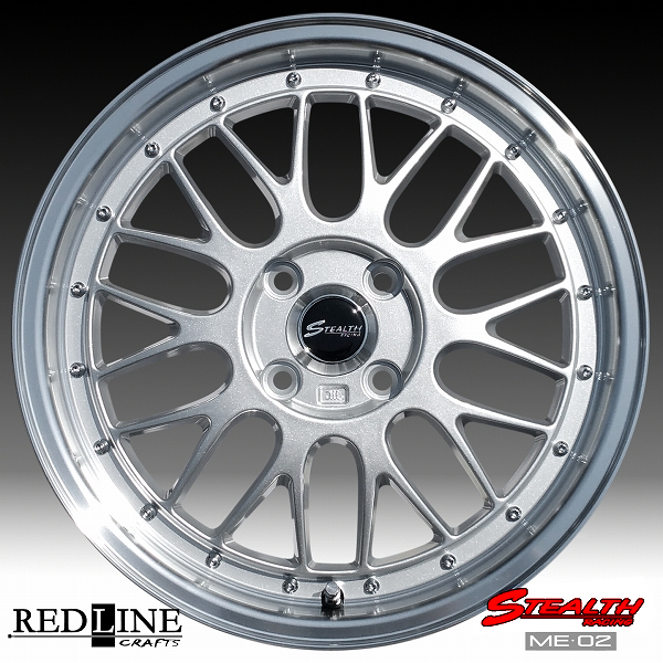 □ STEALTH Racing ME02 □ 新製品!! ドレスアップサイズ, 16x5.5J 軽四カスタム車用ホイール4本セット |  【送料無料】タイヤホイール通販 ステルスレーシング 販売 REDLINE直販