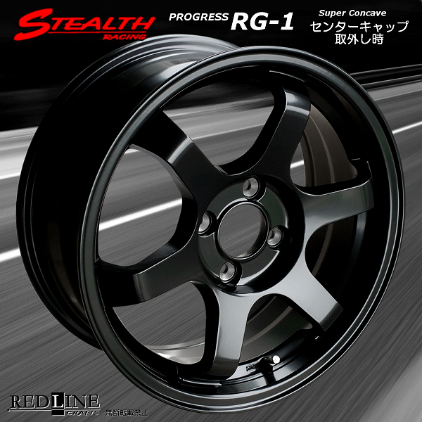 ■ STEALTH Racing RG-1 ■

幅広リム&スーパーコンケイブ

15x6.5J　チューニング軽四他

Hankook 165/45R15 タイヤ付4本セット