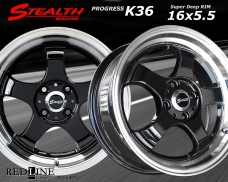 ■ STEALTH Racing K36 ■

16x5.5J　軽四用/人気のスーパーディープ2段リム!!

GOODYEAR LS EXE 165/45R16
タイヤ付4本セット