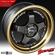 ■ STEALTH Racing K35 ■

前後幅広&スーパーディープ2段リム!!

16x6.5J　チューニング軽四専用ホイール

GOODYEAR LS EXE　165/45R16 タイヤ付4本セット