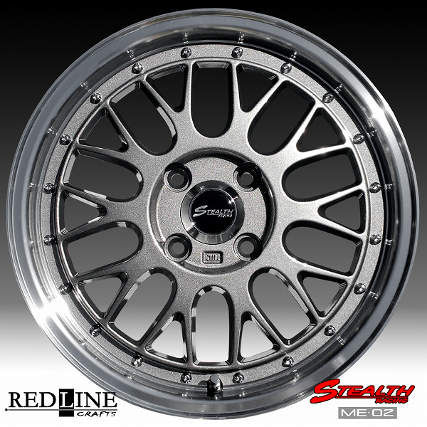 ■ STEALTH Racing ME-02 ■ 新製品!!

ドレスアップサイズ, 15x5.5J
軽四カスタム車用ホイール+

MAYRUN 165/50R15 タイヤ付4本セット