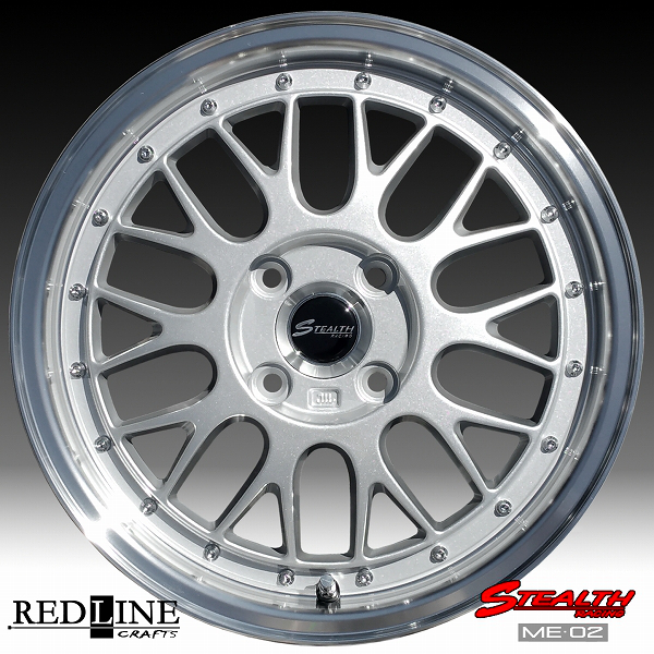 ■ STEALTH Racing ME-02 ■ 新製品!!

ドレスアップサイズ, 15x5.5J
軽四カスタム車用ホイール+

GOODYEAR LS2000 165/55R15 タイヤ付4本セット