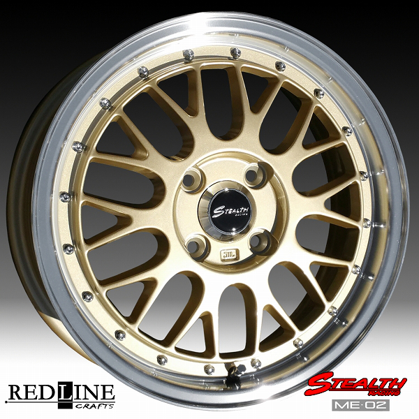 ■ STEALTH Racing ME-02 ■ 新製品!!

ドレスアップサイズ, 15x5.5J
軽四カスタム車用ホイール+

GOODYEAR LS2000 165/55R15 タイヤ付4本セット