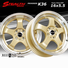 ■ STEALTH Racing K36 ■

16x5.5J 人気のスーパーディープ2段リム!!
軽四カスタム用ホイール+

GOODYEAR LS EXE 165/45R16 タイヤ付4本セット