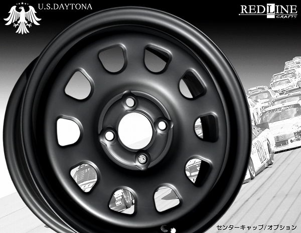 ■ U.S.Daytona デイトナ ■

15x5.5J オフセット+40 PCD100

Hankook 165/55R15 タイヤ付4本セット

艶消しマットブラック色
軽四カスタム/チューニングサイズ