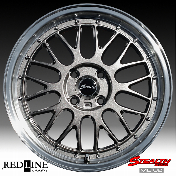 □ STEALTH Racing ME02 □ 新製品!! スペシャルサイズ, 16x6.0J 軽四