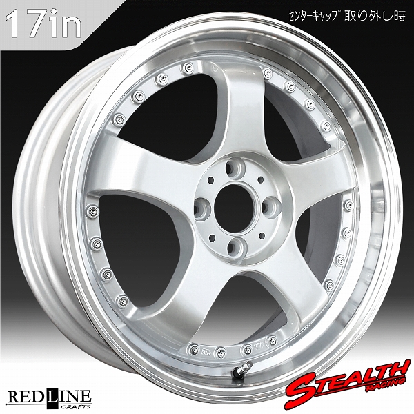 ■ STEALTH Racing K35 ■

17X7.0J　OFF+42　PCD100

人気の2段スーパーディープリム!!

シャコタン/走り屋さん/カスタムカー推薦!!