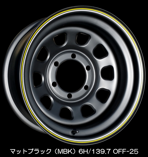 デイトナホイール  16in 8J OFFマイナス25  6H PCD139.7